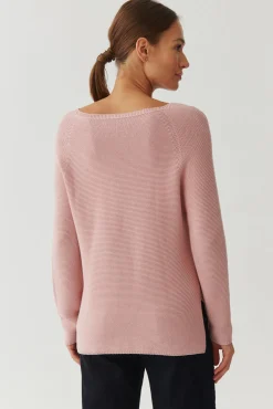 SWETER DAMSKI Z DEKOLTEM W SEREK - BORI