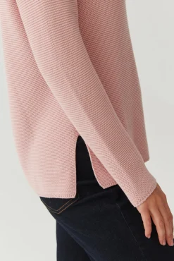 SWETER DAMSKI Z DEKOLTEM W SEREK - BORI