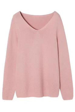 SWETER DAMSKI Z DEKOLTEM W SEREK - BORI
