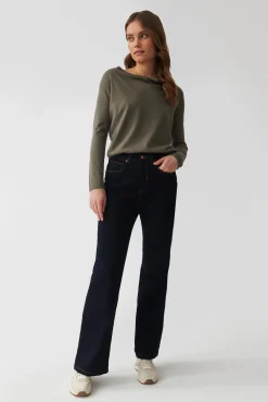 SWETER DAMSKI Z DEKOLTEM TYPU WODA - LIVO