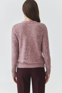 SWETER DAMSKI Z GUZIKAMI I DEKOLTEM W SEREK — AUTUMN