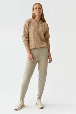 SWETER DAMSKI Z KAPTUREM PILOWO