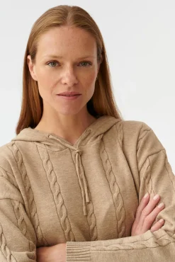 SWETER DAMSKI Z KAPTUREM PILOWO
