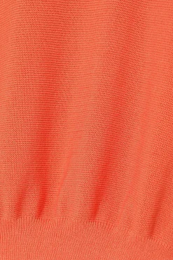 SWETER DAMSKI Z KRÓTKIM RĘKAWEM I DEKOLTEM W SEREK - FOKIA
