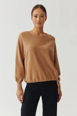 SWETER DAMSKI Z MIESZANKI BAWEŁNIANEJ - SELKO