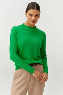 SWETER DAMSKI Z PÓŁGOLFEM - NAWIKO