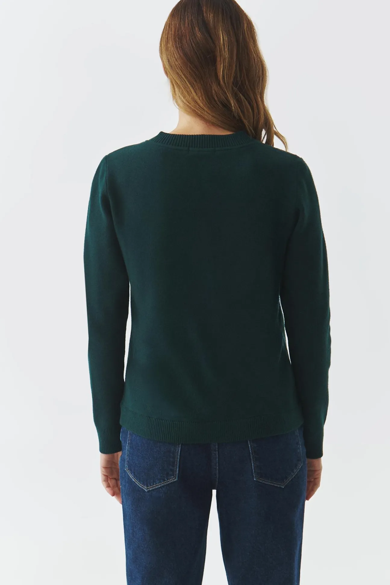 SWETER DAMSKI Z PIKOWANYM FRONTEM - KADEKO
