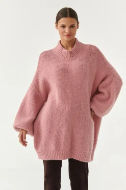 SWETER DAMSKI Z SZEROKIM RĘKAWEM ZOMIA