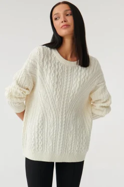 SWETER DAMSKI Z WARKOCZOWYM SPLOTEM LOKALI