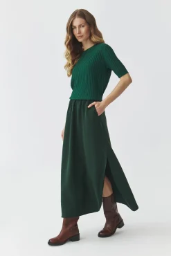 TKANINOWA SPÓDNICA MIDI — KATIA