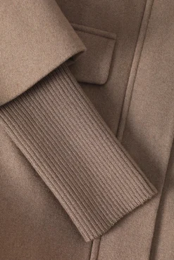 TKANINOWY PŁASZCZ DAMSKI OVERSIZE - IWANA