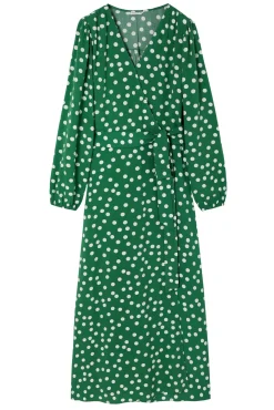 WISKOZOWA SUKIENKA MAXI W KROPKI — SIA