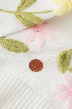 WZORZYSTY SWETER Z HAFTEM — MAYOLA